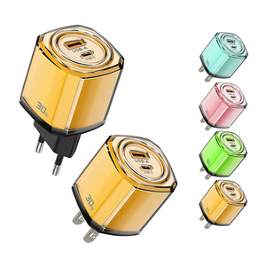 2025 <span class=keywords><strong>30</strong></span> Watt sạc nhanh cổng kép 2 Vòng <span class=keywords><strong>pin</strong></span> <span class=keywords><strong>USB</strong></span> loại C sạc nhanh <span class=keywords><strong>Adapter</strong></span> cho Điện thoại di động - Product Image 2