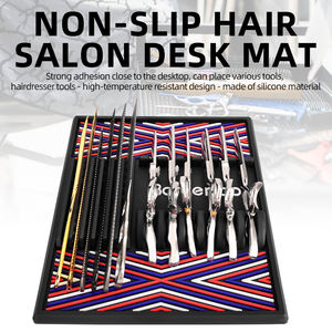 Tapis en silicone résistant à la chaleur pour organiser les outils <span class=keywords><strong>de</strong></span> coiffure, tapis organisateur d'outils <span class=keywords><strong>de</strong></span> barbier - Product Image 1