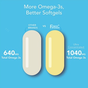 Complément d'huile de poisson Oméga 3 très vendu, 90 gélules souples, favorise la santé des articulations chez les adultes, gélules d'huile de poisson Oméga 3 - Product Image 4