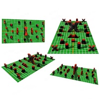 Bunkers de paintball gonflables, équipement de tir à l'air comprimé en plein air, certification EN14960, matériau PVC, taille et couleur personnalisées, garantie de 2 ans