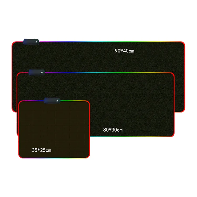 RGB LED Light Mousepad Gaming Mouse Pad LED Glowing Large Custom LOGO Mouse Pad Gamer Mouse