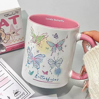 Grande tasse de voyage en céramique blanche de 20 oz avec grande poignée, style oriental, écologique, compatible micro-ondes, pour café, chocolat chaud - Cadeaux de fête et de mariage
