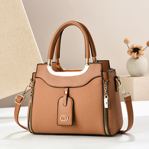 2026 Women's <b>Soft</b> <b>Leather</b> Large Capacity Handbag Zipper Decor Single Shoulder Crossbody <b>Bag</b> New Fashion Waterproof - Product Image 1