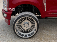 Jantes de camion forgées modifiées tout-terrain 20x10 22x10 22x12 24x14 26x14 avec face polie et logo personnalisé pour Ford F250 GMC Sierra