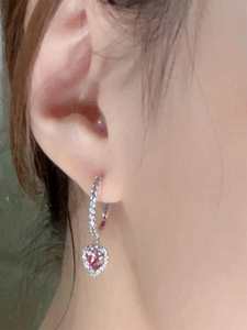 Boucles d'oreilles pour femme en argent S925 <span class=keywords><strong>Pan</strong></span> Family, nœud rose, Mickey et Minnie, petites et haut de gamme - Product Image 3