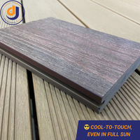 Planche de terrasse composite bicolore solide, imperméable, antidérapante, ignifuge, écologique et résistante aux UV - Revêtement de sol WPC Premium 15 ans