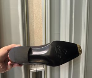 Chaussures pour hommes artisanales, style <span class=keywords><strong>Derby</strong></span> simple, semelle en cuir Goodyear, bout carré, pour affaires, cérémonies et mariages, en cuir <span class=keywords><strong>de</strong></span> veau français - Product Image 5