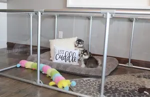 Bolígrafo mediano de 27 "plegable exterior acrílico para perros, vallas para suelo para perros - Product Image 6