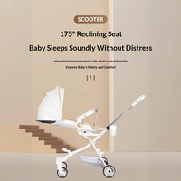 Poussettes pour bébés pliables bidirectionnelles légères de type Free Checked, pour l'embarquement en avion et les trains à grande vitesse