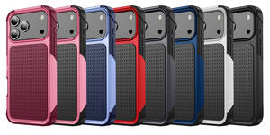 Per <span class=keywords><strong>Apple</strong></span> <span class=keywords><strong>iPhone</strong></span> da <span class=keywords><strong>11</strong></span> a 17 Pro Max Air Cooling Mesh <span class=keywords><strong>Silicone</strong></span> resistente Anti-caduta custodia per telefono antiurto - Product Image 6