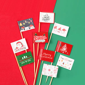 ธงไม้จิ้มอาหารแบบกำหนดเอง สำหรับแฮมเบอร์เกอร์ แซนวิช เบอร์เกอร์ ค็อกเทล ใช้ตกแต่งอาหาร - Product Image 5