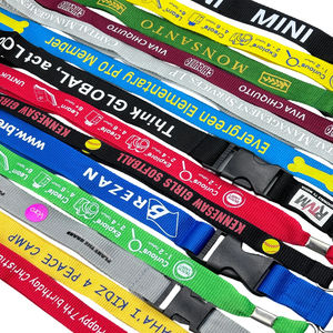 カスタム20mm幅の丈夫なランヤード |   IDカード用ネックストラップ カスタムプリント昇華ロゴ入りネックストラップ ポリエステル製ネックストラップ - Product Image 3