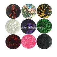 Custom Special Mandolin Instrument Round Plectrums Colorful Circle Shape Celluloid Guitar/ukulele/Bandolim Picks Used