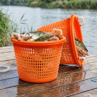 Panier de rangement en PE grand format, écologique, couleur personnalisable, marque LK, utilisations multiples : pour la pêche au crevettes, le stockage de liquides, les fruits et légumes