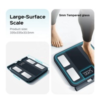Báscula Profesional de Composición Corporal de 8 Electrodos, Capacidad de 180 kg, Analizador de Grasa Muscular y IMC para Monitoreo de Fitness