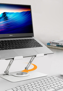 Nouveau support de tablette 360° 2025, support pour ordinateur portable, hauteur réglable, support pivotant pour ordinateur portable, compatible avec les supports ergonomiques pour ordinateur portable - Product Image 2