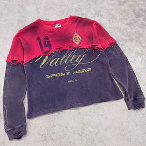 เสื้อยืดดีไซน์เนอร์ 100% ผ้าฝ้าย ทรงวินเทจ แขนยาว พิมพ์ลายดิจิทัล หนัก 300 กรัม ทรงโอเวอร์ไซส์ เป็นมิตรกับสิ่งแวดล้อม - Product Image 4