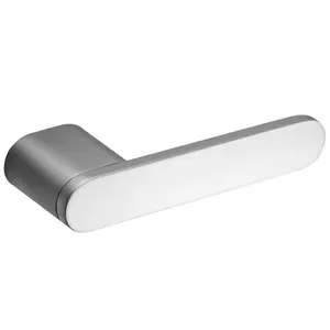 Interior Room Hotel Wooden Door Nordic Style silvery Round Lever Door Handle