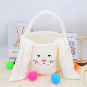 Cesta de Almacenamiento para Dulces de Conejito de Pascua, Diseño de Dibujos Animados al Estilo Chino, Suave y Elástica, para Decoraciones Navideñas Infantiles - Product Image 2