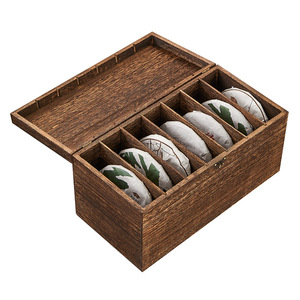 Caja de Almacenamiento para Pasteles de Té de Madera Maciza, Rectangular, Estilo Chino Moderno, Multifuncional, Tipo Cajón para Sala de Estar - Product Image 5