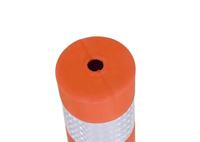 Poteau de signalisation routière flexible orange hautement réfléchissant en PU, poteau de signalisation routière de 110 cm de hauteur, poteau en PE, caoutchouc durable