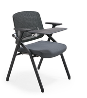 Chaises de formation pliantes en plastique au design moderne avec roulettes en plastique durables pour mobilier commercial, usage domestique, bureau et école