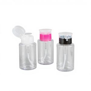 Envases de Plástico Transparente PET al por Mayor para Removedor de Esmalte de Uñas, Botella de <span class=keywords><strong>Spray</strong></span> con Bomba de Presión para Maquillaje - Product Image 1