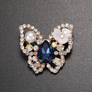 Broches tendance vintage en émail avec fleurs, strass, alliage plaqué or, personnalisables, unisexes, pour usage quotidien, fiançailles, mariage, cadeau, fête - Product Image 4