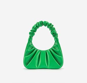 Cross-border Luxury Cloud Bag GABBI White Genuine Leather <b>Square</b> Pleated Tote Handbag Women French Style Single-Shoulder Niche - Product Image 1