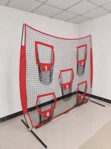 Red de lanzamiento de fútbol para exteriores, accesorio de entrenamiento ortable con 5 bolsillos para practicar Rugby - Product Image 6