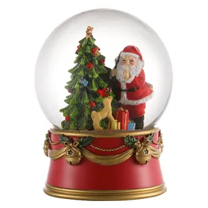 Custom Christmas Snow Globe Santa Claus Water Globe Glass Blowing Snow Children Gift Souvenir Winter Decoration Resin Snow Globe