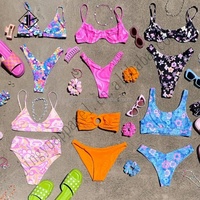 Maillot de bain deux pièces personnalisé, tissu écologique, vente en gros de maillots de bain