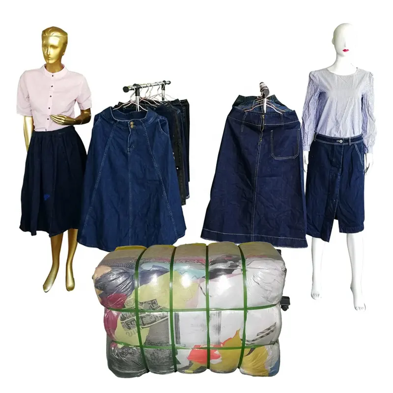 Mädchen Jeans Rock Usa Gebrauchte Kleidung von Ballen Lieferanten Mäntel Frauen Bodysuit Second Hand Internat ional