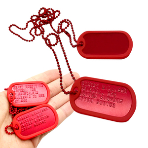 <span class=keywords><strong>2023</strong></span> nouveau personnalisé rue Cool hommes moulage sous pression étiquette de chien médical or nickelage en acier inoxydable étiquette de chien collier avec chaîne à billes - Product Image 2