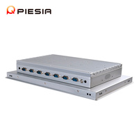 Pantalla táctil montada en la pared integrada de 15,6 pulgadas, computadora todo en uno I3 i5 I7 IP65, resistente al agua, 2LAN, 6Com, PC de Panel Industrial sin ventilador