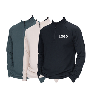 เสื้อยืดผู้ชายผ้าโพลีเอสเตอร์แห้งเร็วเสื้อกีฬาฟิตเนสสีทึบ - Product Image 1