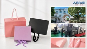 Hộp đựng tóc giả, bao bì in logo tùy chỉnh, hộp giấy gấp tùy chỉnh, hộp quà tặng cao cấp có nam châm, chất liệu tái chế, dây ruy băng, dây buộc - Product Image 6