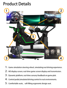 Machine de jeu de course de voitures F1 9D à 3 écrans, bon prix, pour parcs d'attractions intérieurs et écoles - Product Image 3