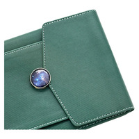 Gran oferta, cuaderno de PU de tres pliegues, organizador diario de tapa dura de negocios, diario de oficina, planificador de viaje personalizado