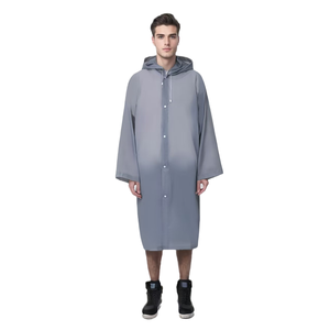 Chubasquero impermeable largo reutilizable de PVC EVA PU PE impreso con logotipo personalizado de alta calidad para poncho para hombres, mujeres y niñas - Product Image 5