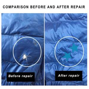 <span class=keywords><strong>Patch</strong></span> de réparation auto-adhésif imperméable en nylon pour <span class=keywords><strong>doudoune</strong></span>, couleur unie, pour la réparation des vêtements - Product Image 5