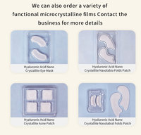 Patchs hydrocolloïdes micro-aiguillés pour les yeux, patchs anti-rides à l'acide hyaluronique pour les poches sous les yeux et les cernes, 20 patchs