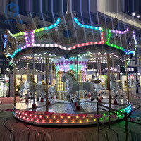 Wahana Permainan Carousel Merry Go Round, Wahana Karnaval, Wahana Taman Hiburan, Kuda Carousel untuk Dijual