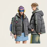 Veste d'extérieur pour homme avec logo personnalisé, veste d'hiver chaude pour homme, veste en coton épaisse pour homme, veste d'hiver à capuche pour homme, doudoune pour homme