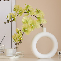 Anggrek Phalaenopsis Buatan Realistis Grosir untuk Dekorasi Rumah, Wisuda, Hotel, Natal, Hari Valentine
