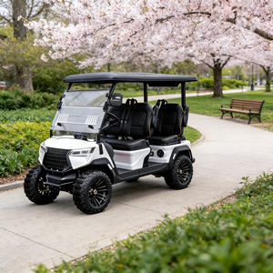Excellent cadeau : Voiturette de golf électrique de luxe 4 places 72V au lithium, haute performance pour terrains non publics - Product Image 1