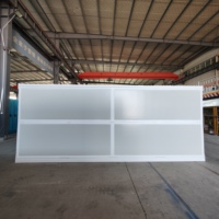 Maison conteneur pliable, bâtiment préfabriqué pliable pour logement des travailleurs et bureau de chantier
