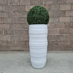 Vaso de plantas de argila de jardinagem, vaso de plantas de argila para uso externo