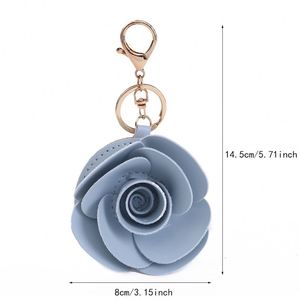 New Floral Bag Charm <b>Keychain</b> Decoration Korean-style Accessory Flower <b>Keychain</b> Camellia Purse Charm <b>Keychain</b> - Product Image 3