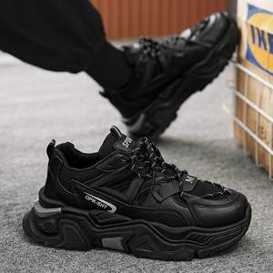 Chaussures pour hommes populaires en ligne, vente chaude, baskets d'été en maille à lacets pour adolescents, baskets de course pour garçons, marque de mode Black Warrior, semelle en caoutchouc robuste - Product Image 2